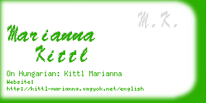 marianna kittl business card